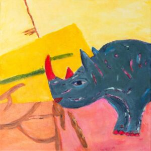 Rhino in the Sun